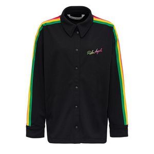 Palm Angels Women's Miami Logo Track Dress Shirt Black